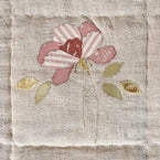 Rose Rustic Linen Quilt