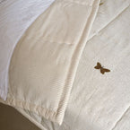 Grey Rose Cotton Quilt