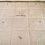 Foxglove Rustic Linen Quilt