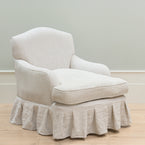 Lydia Chair - Box pleated skirt