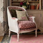 Anemones in Pot Rustic Linen Cushion