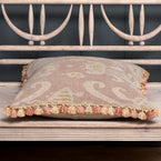 Dusky Pink Natasha Large Seat Cushion with Tassels