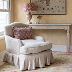 Lydia Chair - Box pleated skirt