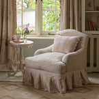 Lydia Chair - Box pleated skirt