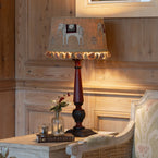 Painted Jodhpur Lamp Base in Etruscan Red