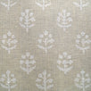 Hand-printed Reverse Grey Megha Linen - 352G