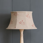 Red Leaf Framed Linen Lampshade