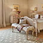 Smokey Blue Tulip - Hand-woven Wool Kilim