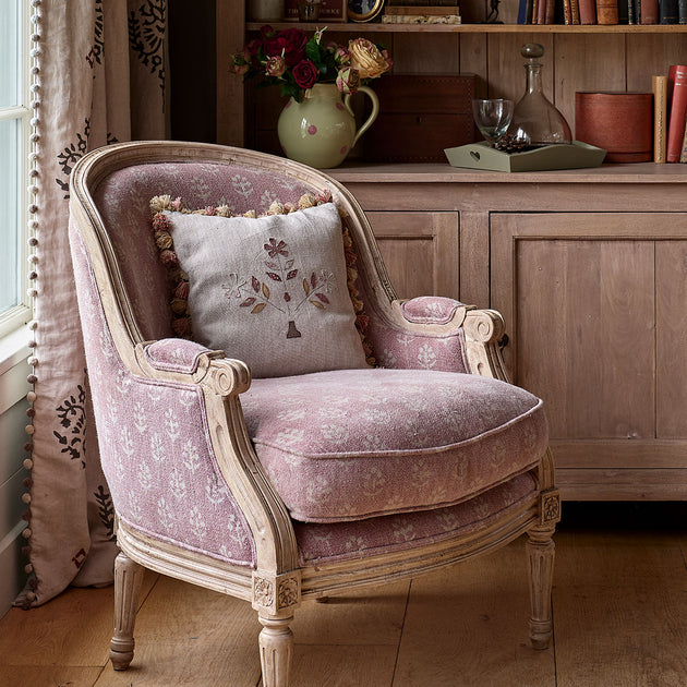 Saffron Freja Rustic Linen Cushion