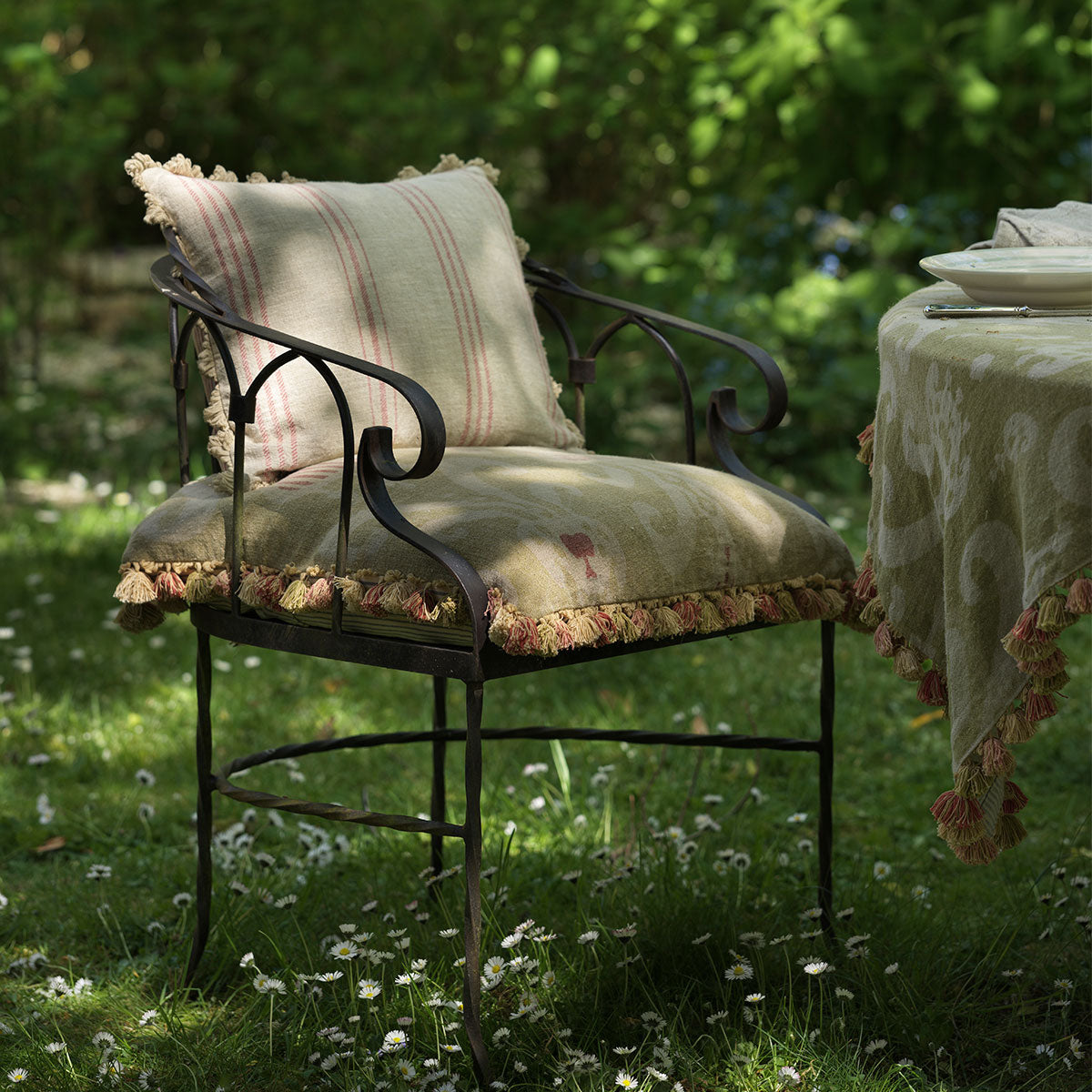 Wrought Iron Backyard Creations Deep Seating Cushions Outdoor Cushions For Wrought Iron Chairs