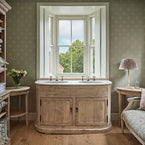 Bow Front Vanity Unit - Double Basin