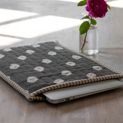 Charcoal Mika Large Laptop Case
