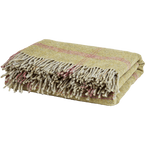 Olive Tartan Shetland Wool Throw