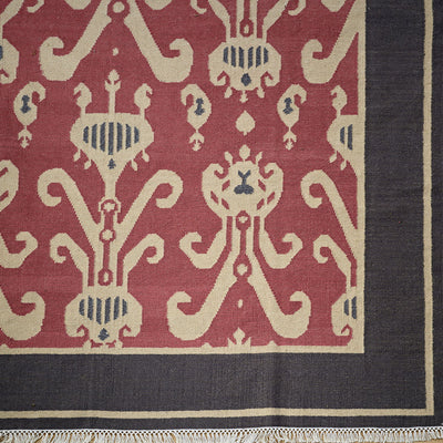 Red Natasha - Hand-woven Wool Kilim