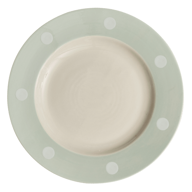 Blue White Spot Dinner Plate