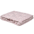 Beech Dusky Pink Ticking Stripe Box Cushion