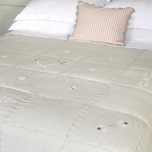 Grey Gustavian Cotton Quilt