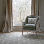 Smokey Blue Tulip - Hand-woven Wool Kilim