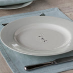 Charcoal Gustavian Dinner Plate