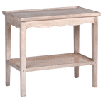 Caned Sofa Table