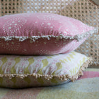 Green Pink Bloomsbury Linen Cushion
