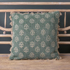 Faded Indigo Megha Rustic Linen Cushion