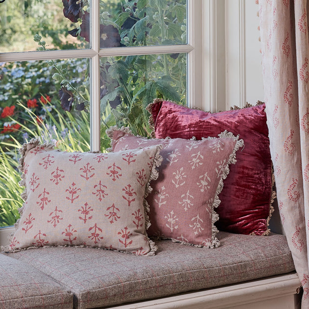 Damson Velvet Cushion