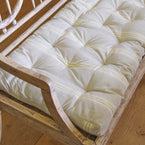 Bench Cushion - Green Gustavian Stripe