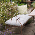Bench Cushion - Green Gustavian Stripe