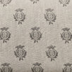 Hand-printed Charcoal Pomegranate Rustic Linen Stonewashed Panel (3m Approx.) - 356C