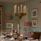 Duck Egg Spot Hand-painted Candle