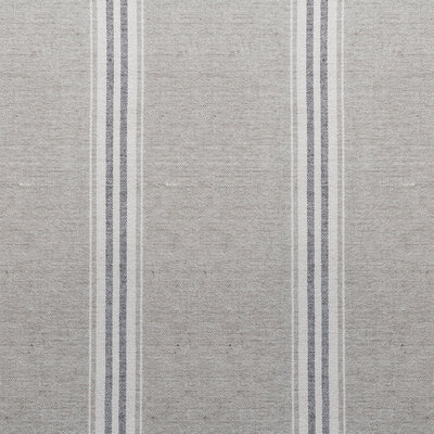 Swatch of Grey Charcoal Gustavian Stripe