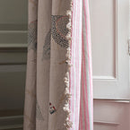 Hand-printed Teal Blue Guinea Fowl Linen – 309