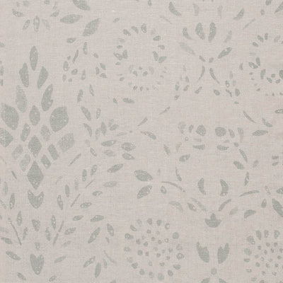 Hand-printed Large Smokey Blue Maja Linen - 343L