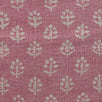 Hand-printed Reverse Faded Rose Megha Rustic Linen Stonewashed Panel (2.7m Approx.) - 354FR