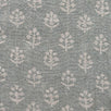 Hand-printed Reverse Smokey Blue Megha Rustic Linen Stonewashed Panel (2.7m Approx.) - 354SB