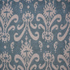 Hand-printed Summer Blue Sacha Linen Stonewashed Panel (2.7m Approx.) - 360B