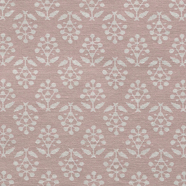 Swatch of Dusky Pink Sprig Cotton