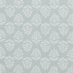 Swatch of Pale Duck Egg Sprig Printed Cotton