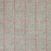 Grey Red Check Herringbone Wool Tweed – 405
