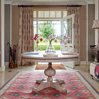 341 - Indian Red Block-printed Akansha Linen – Roll Ends