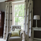 Hand-printed Charcoal Pushkar on Rustic Linen – 380