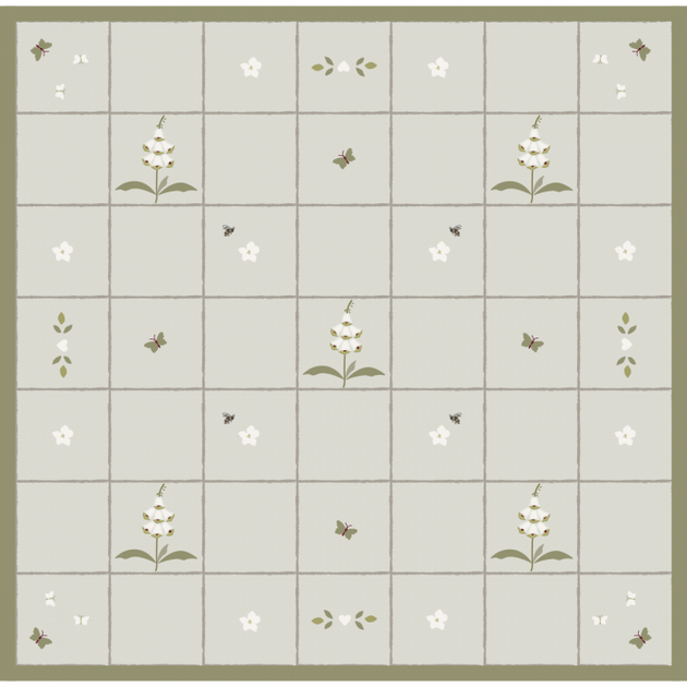 Foxglove Rustic Linen Quilt