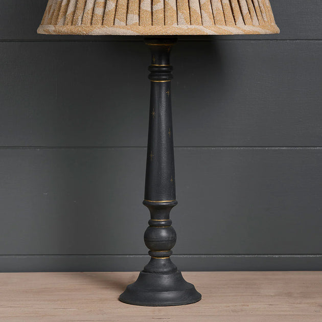 Painted Charcoal Jaipur Lamp Base - Seconds