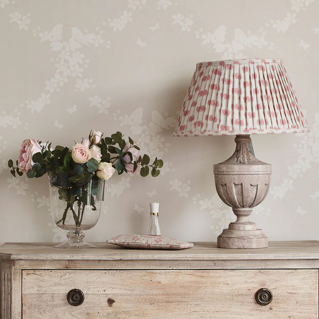 Rose Nina Linen Pleated Linen Lampshade