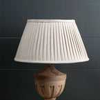 Natural Linen Pleated Lampshade