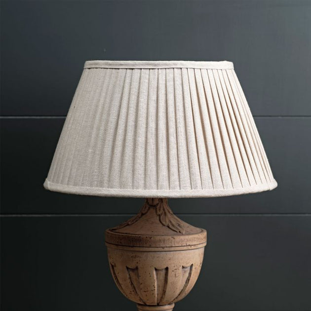 Natural Linen Pleated Lampshade