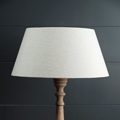 Grey Cotton Empire Lampshade 18" - Seconds