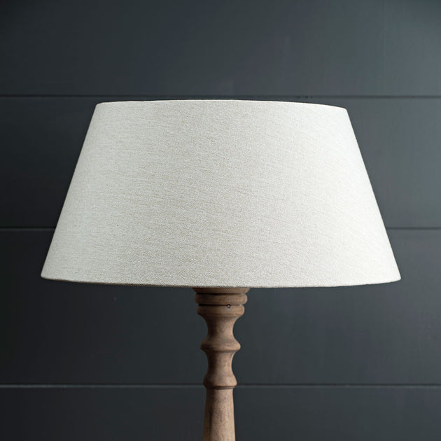 Grey Cotton Empire Lampshade 18" - Seconds