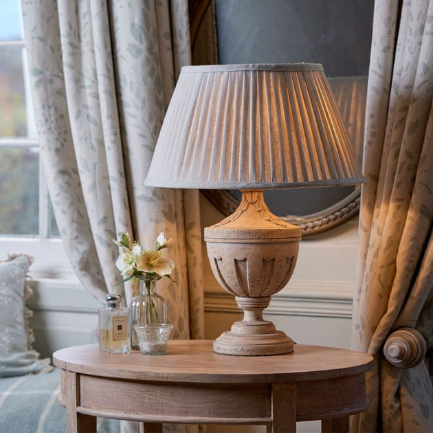 Natural Linen Pleated Lampshade